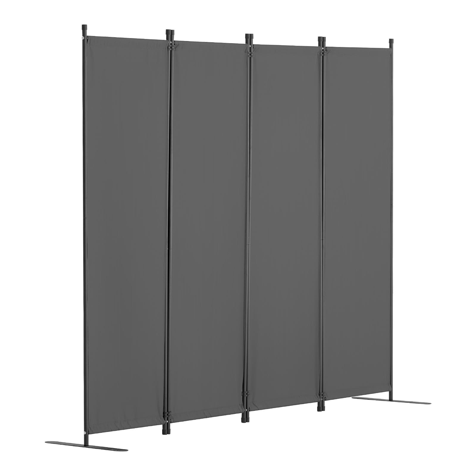 Fabric 4-panel Room Divider & Folding Privacy Screen For Home Office_voghion.com